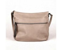 Středně velká hnědo-béžová crossbody kabelka FLORA&amp;CO 5920 hnědo-béžová, syntetická kůže