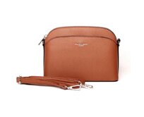 Malá hnědá crossbody kabelka FLORA&amp;CO 2543 hnědá, syntetická kůže