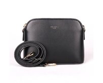 Tříoddílová malá černá crossbody kabelka David Jones CM6938 černá, syntetická kůže