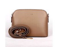 Tříoddílová malá hnědo-šedá crossbody kabelka David Jones CM6938 hnědá, syntetická kůže