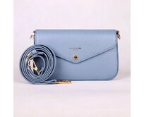 Malá modrá crossbody kabelka David Jones CM6120B modrá, syntetická kůže