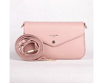 Malá světlerůžová crossbody kabelka David Jones CM6120B světlerůžová, syntetická kůže