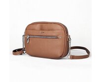 Malá hnědá crossbody kabelka David Jones CM6767A hnědá, syntetická kůže