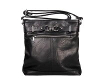 Malá/střední černá crossbody kabelka ROMINA &amp; CO B80/24 černá, syntetická kůže