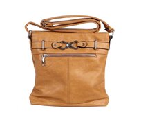 Malá/střední hnědo-oranžová crossbody kabelka ROMINA &amp; CO B80/24 hnědá, syntetická kůže