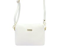 Malá bílá kožená crossbody kabelka MiaMore no. 59 bílá, kůže