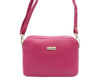 Malá růžová kožená crossbody kabelka MiaMore no. 59 růžová, kůže