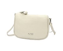 Malá kožená béžová crossbody kabelka Mia More no. 003 béžová, kůže