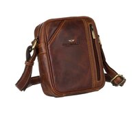 Malá pánská kožená hnědá crossbody taška Peterson 8023 hnědá, kůže