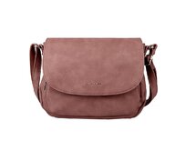 Malá/střední růžovo-hnědá crossbody kabelka David Jones 7010 růžovo-hnědá, syntetická kůže