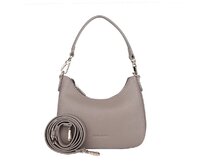 Malá šedo-hnědá kabelka na rameno i crossbody David Jones CM7147 šedo-hnědá, syntetická kůže