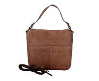 Značková kožená hnědá kabelka na rameno i crossbody Gianni Conti 408 hnědá, kůže