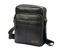 Černá pevnější crossbody taška Northampton 3103 černá, syntetická kůže