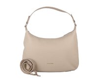 Středně velká béžová kabelka na rameno i crossbody David Jones CM6909B béžová, syntetická kůže