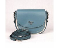 Paví modrá kabelka do ruky i crossbody David Jones 6204-2 modrá, syntetická kůže