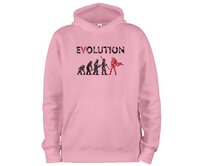 DOBRÝ TRIKO Mikina s potiskem Evoluce hrdinka Velikost: 2XL, Barva: Růžová Růžová, 2XL