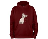 DOBRÝ TRIKO Mikina s potiskem Sphynx Velikost: 3XL, Barva: Vínová Vínová, 3XL