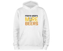 DOBRÝ TRIKO Mikina s potiskem More beers Velikost: 2XL, Barva: Bílá Bílá, 2XL