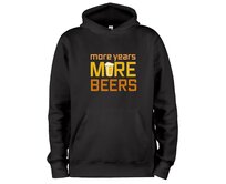 DOBRÝ TRIKO Mikina s potiskem More beers Velikost: 2XL, Barva: Černá Černá, 2XL