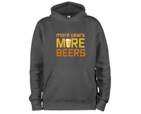 DOBRÝ TRIKO Mikina s potiskem More beers Velikost: 2XL, Barva: Tmavě šedá Tmavě šedá, 2XL