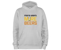 DOBRÝ TRIKO Mikina s potiskem More beers Velikost: 2XL, Barva: Světle šedý melír Světle šedý melír, 2XL