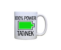 Super plecháček Keramický MAXI hrnek 100% power tatínek 550 ml