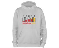 DOBRÝ TRIKO Mikina s potiskem Potřebuju PIVO Velikost: 3XL, Barva: Světle šedý melír Světle šedý melír, 3XL