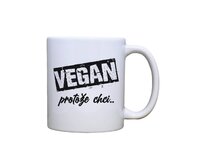 DOBRÝ TRIKO Keramický MAXI hrnek Vegan, protože chci  550 ml