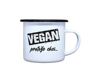 DOBRÝ TRIKO Plecháček s potiskem Vegan, protože chci Velikost plecháčku: 330 ml