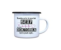 DOBRÝ TRIKO Plecháček s potiskem Sexy doktorka Velikost plecháčku: 460 ml Smalt