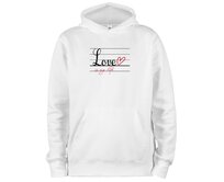 DOBRÝ TRIKO Mikina s potiskem Love is my life Velikost: XL, Barva: Bílá Bílá, XL