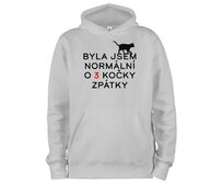 DOBRÝ TRIKO Mikina s potiskem Byla jsem normální Velikost: 3XL, Barva: Světle šedý melír Světle šedý melír, 3XL