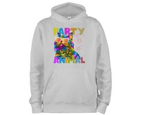 DOBRÝ TRIKO Mikina s potiskem Party animal Velikost: 3XL, Barva: Světle šedý melír Světle šedý melír, 3XL