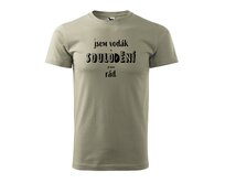 DOBRÝ TRIKO Vtipné pánské vodácké tričko SOULODĚNÍ Velikost: 2XL, Barva: Světle khaki Světle khaki, 2XL