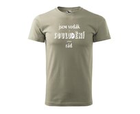 DOBRÝ TRIKO Pánské vodácké tričko s potiskem SOULODĚNÍ Velikost: 2XL, Barva: Světle khaki Světle khaki, 2XL