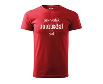 DOBRÝ TRIKO Pánské vodácké tričko s potiskem SOULODĚNÍ Velikost: 3XL, Barva: Červená Červená, 3XL