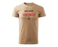 DOBRÝ TRIKO Pánské tričko na vodu SOULODĚNÍ Velikost: 2XL, Barva: Písková Písková, 2XL