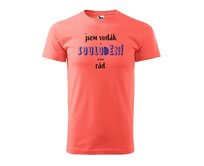 DOBRÝ TRIKO Pánské vodácké tričko SOULODĚNÍ Velikost: 2XL, Barva: Korálová Korálová, 2XL