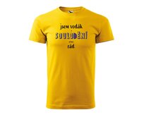 DOBRÝ TRIKO Pánské vodácké tričko SOULODĚNÍ Velikost: 2XL, Barva: Žlutá Žlutá, 2XL