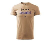 DOBRÝ TRIKO Pánské vodácké tričko SOULODĚNÍ Velikost: 2XL, Barva: Písková Písková, 2XL