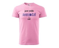 DOBRÝ TRIKO Pánské vodácké tričko SOULODĚNÍ Velikost: 2XL, Barva: Růžová Růžová, 2XL