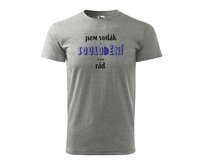 DOBRÝ TRIKO Pánské vodácké tričko SOULODĚNÍ Velikost: 2XL, Barva: Tmavě šedý melír Tmavě šedý melír, 2XL