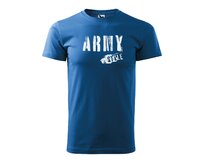 DOBRÝ TRIKO Pánské tričko Army style Velikost: 2XL, Barva: Azurová modrá Azurová modrá, 2XL