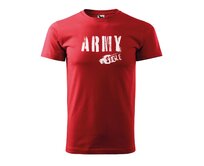 DOBRÝ TRIKO Pánské tričko Army style Velikost: 2XL, Barva: Červená Červená, 2XL