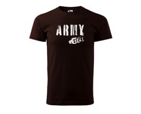 DOBRÝ TRIKO Pánské tričko Army style Velikost: 2XL, Barva: Kávová Kávová, 2XL