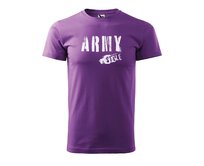 DOBRÝ TRIKO Pánské tričko Army style Velikost: 3XL, Barva: Fialová Fialová, 3XL