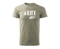 DOBRÝ TRIKO Pánské tričko Army style Velikost: 3XL, Barva: Světle khaki Světle khaki, 3XL