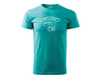 DOBRÝ TRIKO Vtipné pánské tričko Jsem OFF Velikost: 2XL, Barva: Emerald Emerald, 2XL