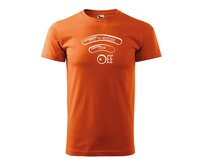 DOBRÝ TRIKO Vtipné pánské tričko Jsem OFF Velikost: 4XL, Barva: Oranžová Oranžová, 4XL