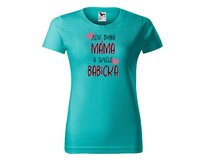 DOBRÝ TRIKO Dámské tričko Skvělá babička Barva: Emerald, Velikost: 2XL Emerald, 2XL